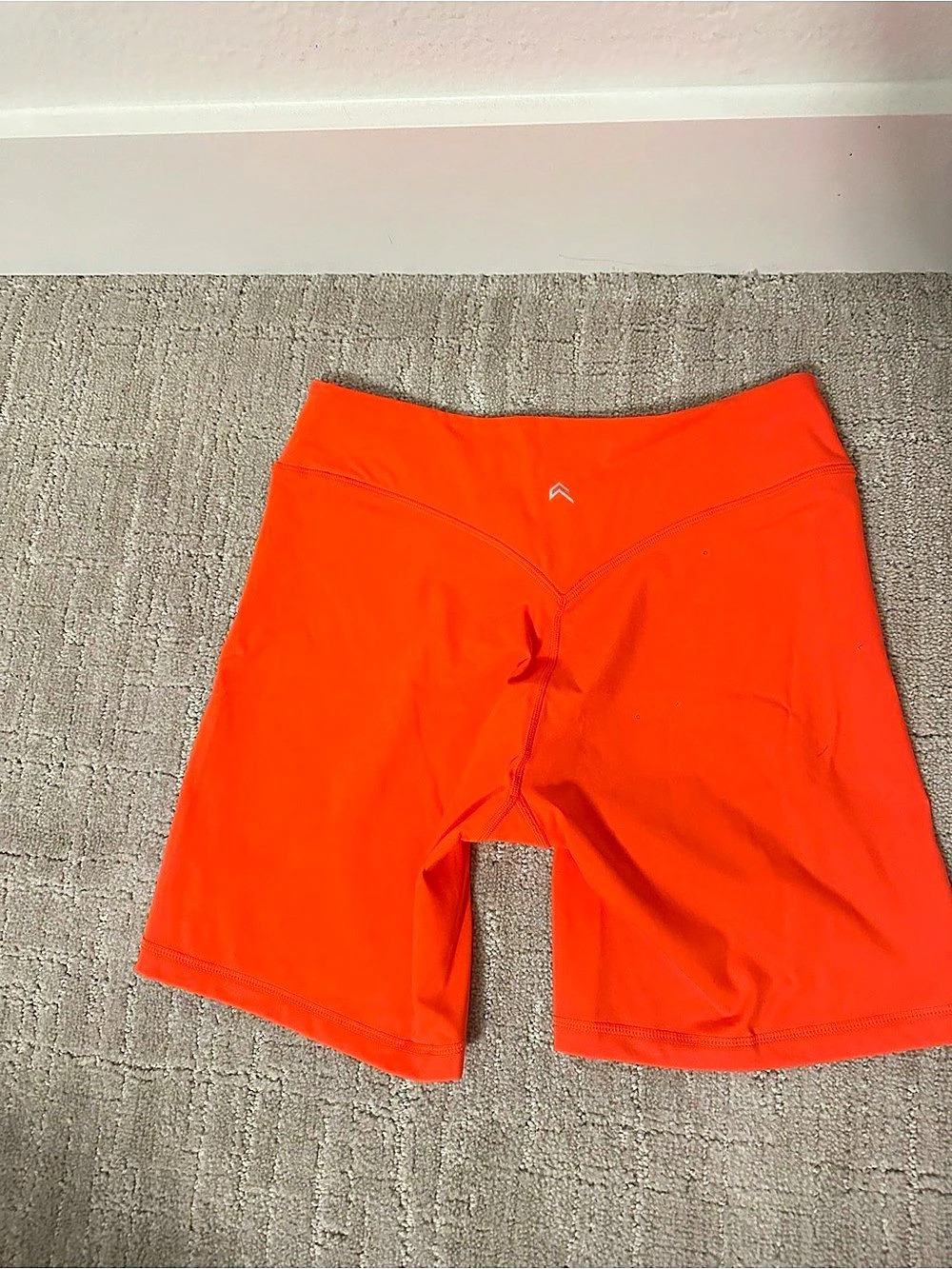 Oner Active UnifiedMove V Front Mid Rise Shorts 6" Orange Bike Shorts